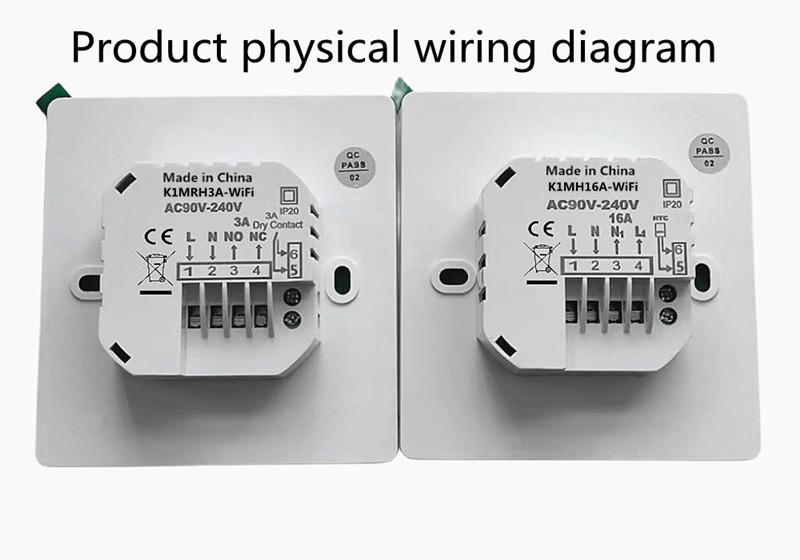 型號K1M按鈕WiFi恆溫器