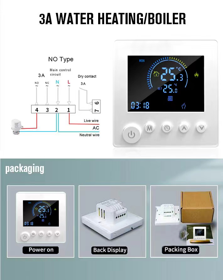 型號K1M按鈕WiFi恆溫器